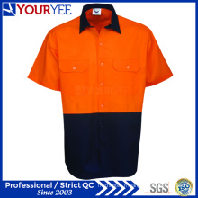 Safety Hi Vis Chemises de travail Chemises à manches courtes Chemises (YWS117)